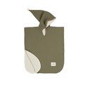 Khaki muszlin gyerek fürdőponcsó méret M - Malomi Kids