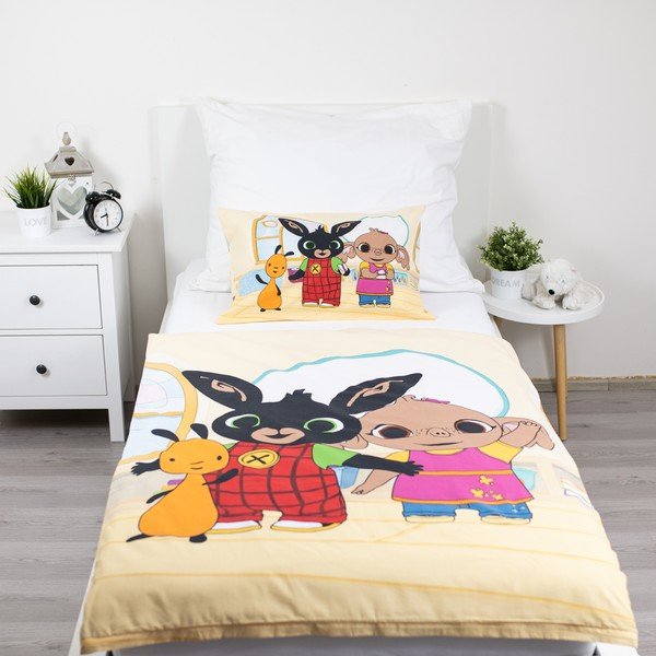 Pamut gyerek ágyneműhuzat babaágyhoz 100x135 cm Králíček Bing Playroom – Jerry Fabrics-image-1