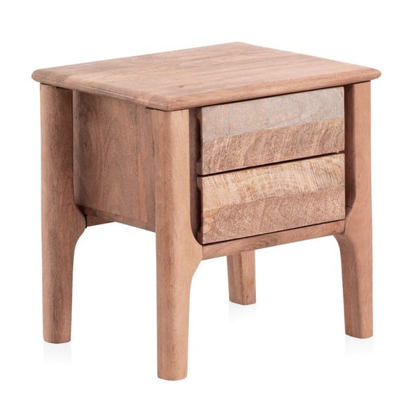 Natúr színű mangófa éjjeliszekrény Bella – Geese-image-2