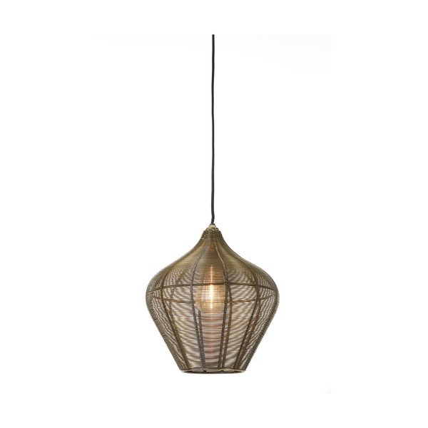 Bronzszínű fém függőlámpa ø 27 cm Alvaro – Light & Living-image-2