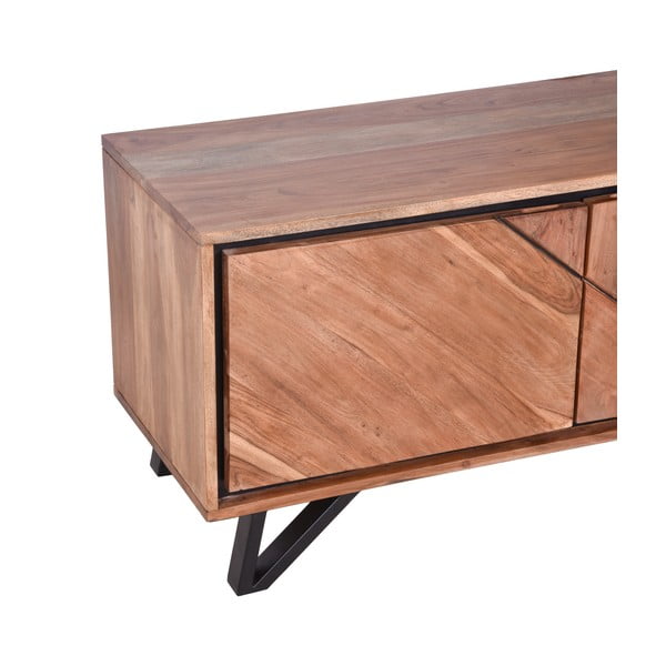 Natúr színű akácfa TV-állvány 150x51x40 cm Ambala – Interia Home & Living-image-4