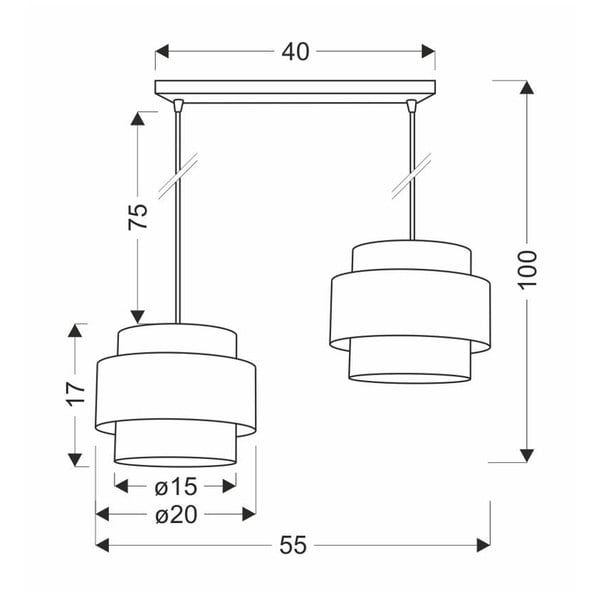 Fehér-natúr színű függőlámpa rattan búrával ø 20 cm Rattan – Candellux Lighting-image-2