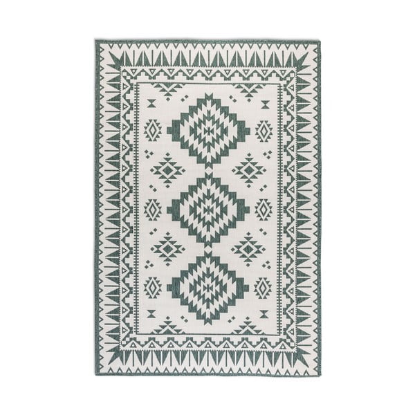 Zöld-krémszínű kültéri szőnyeg 200x290 cm Gemini – Elle Decoration