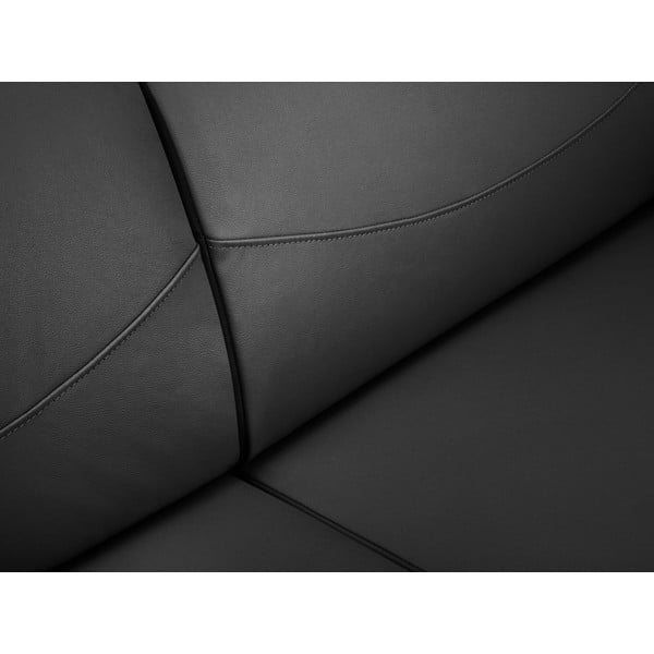 Neso sötétszürke bőr kanapé, 175 x 90 cm - Windsor & Co Sofas-image-1
