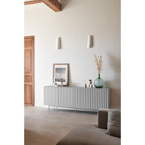 Szürke alacsony komód 211x80 cm Sierra – Teulat-image-1