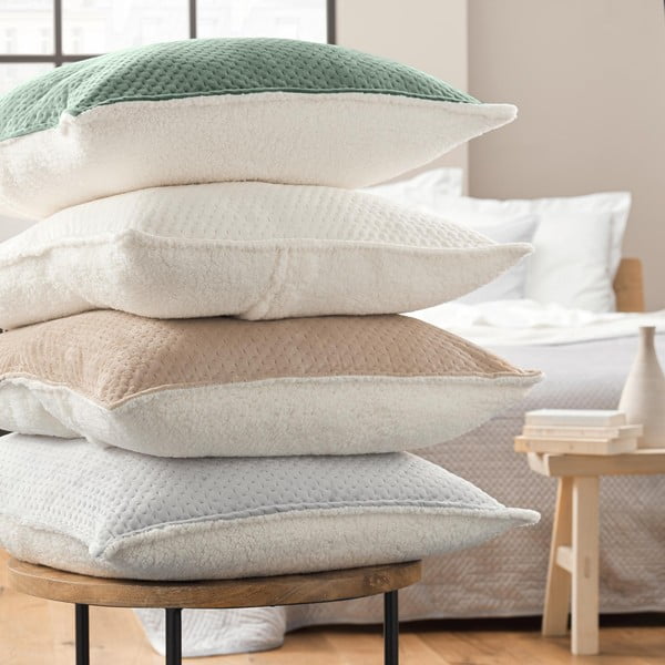 Zöld sherpa ágytakaró és párnahuzat szett 220x240 cm Mylene – douceur d'intérieur-image-2