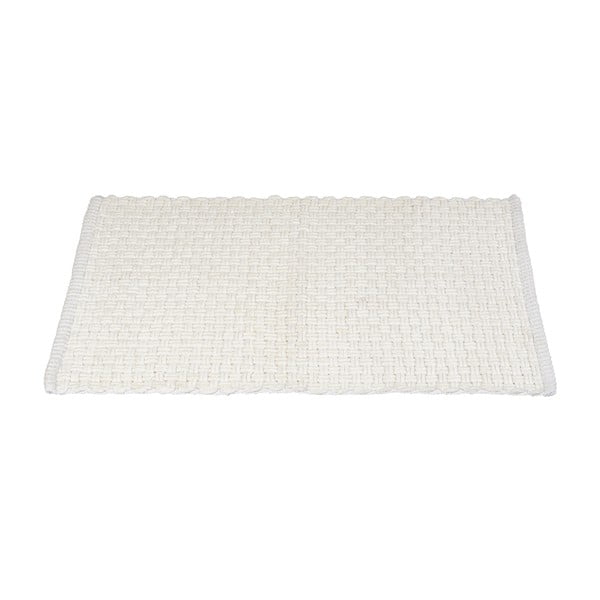 Fehér textil fürdőszobai kilépő 50x80 cm Ecoli – Wenko-image-2