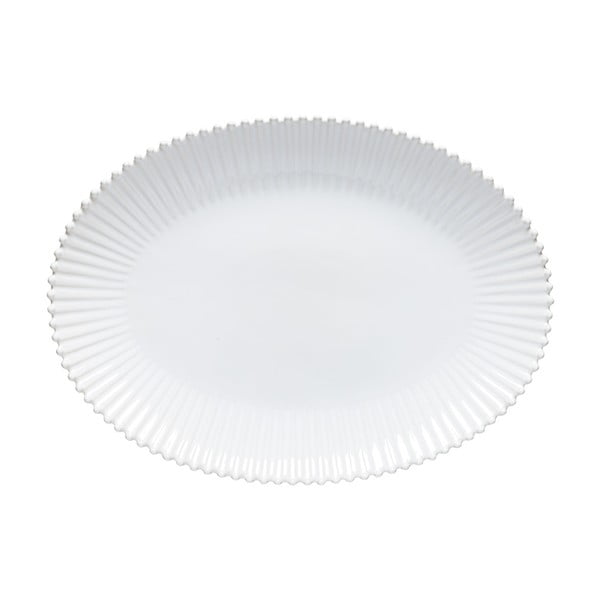 Fehér agyagkerámia szervírozó tányér 37x51 cm Pearl – Costa Nova