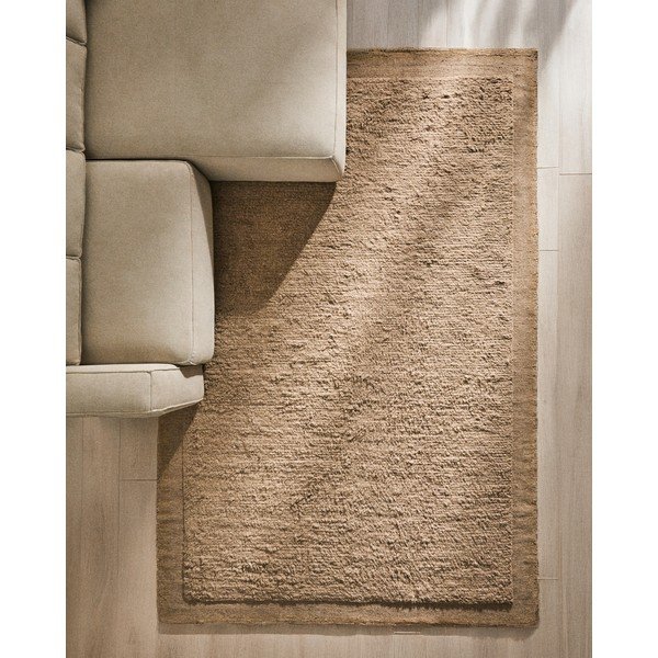 Bézs kézi szövésű gyapjú szőnyeg 200x300 cm Marely – Kave Home-image-1