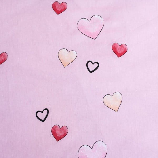 Fehér-rózsaszín egyszemélyes pamut gyerek ágyneműhuzat 140x200 cm Minnie "White" – Jerry Fabrics-image-4