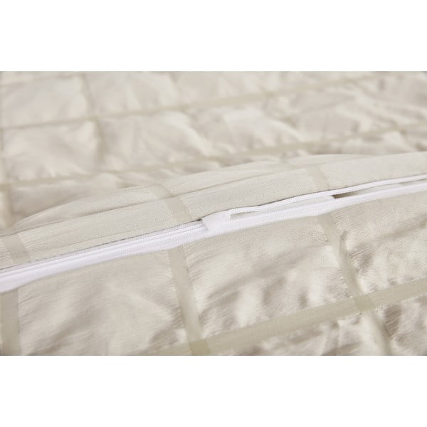 Bézs egyszemélyes krepp ágyneműhuzat 140x200 cm Naomi – My House-image-2