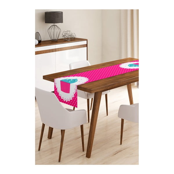 Pink Cupcake mikroszálas asztali futó, 45 x 145 cm - Minimalist Cushion Covers