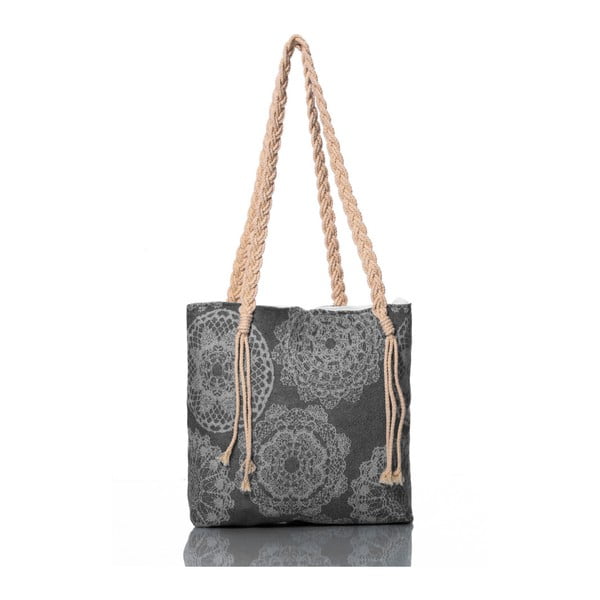 Lace szürke táska, 50 x 40 cm - Begonville