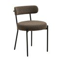 Barna kárpitozott étkezőszék Badalona – House Nordic