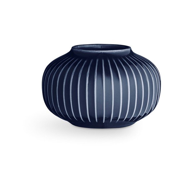 Hammershoi sötétkék porcelán gyertyatartó teamécseshez, ⌀ 10 cm - Kähler Design