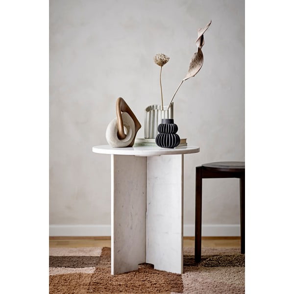 Márvány kerek tárolóasztal ø 46 cm Jasmia – Bloomingville-image-1