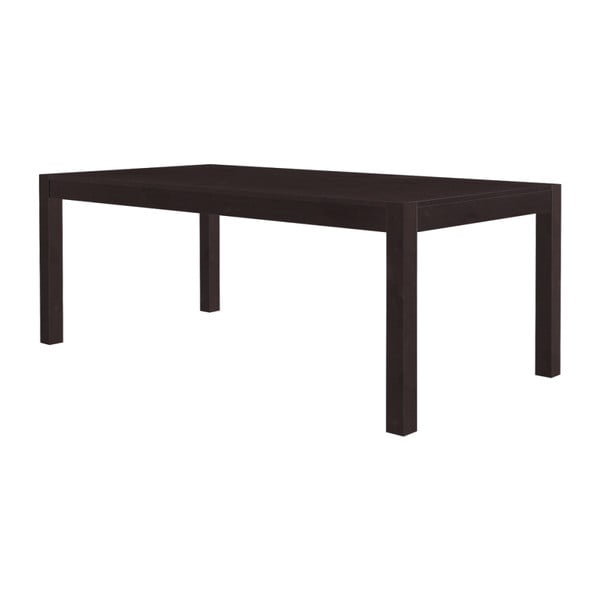 Monique sötétbarna tömör fenyőfa étkezőasztal, 75 x 200 cm - Støraa