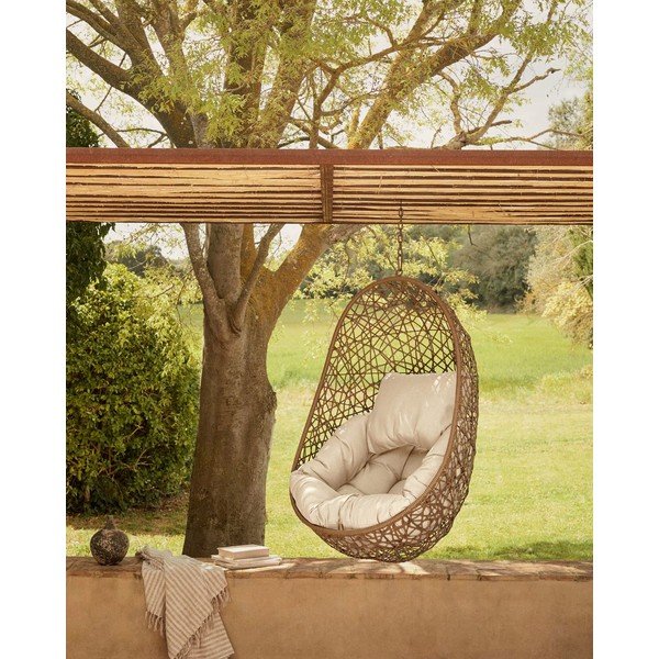 Florina barna kerti függőfotel - Kave Home-image-1