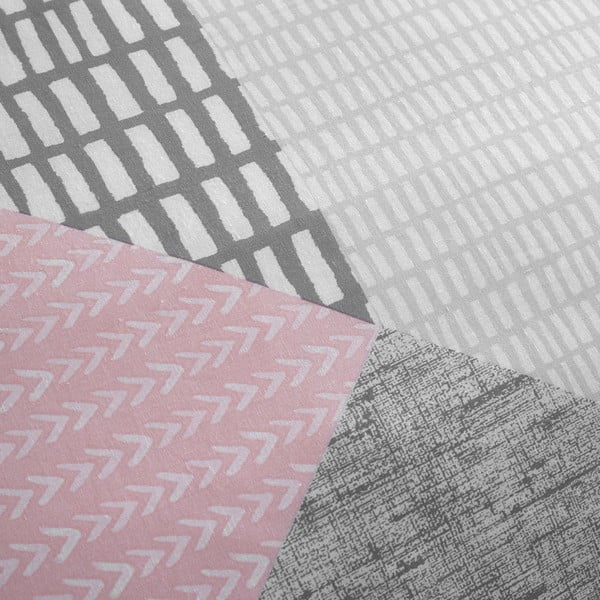 Rózsaszín egyszemélyes ágyneműhuzat 135x200 cm Larsson Geo – Catherine Lansfield-image-3