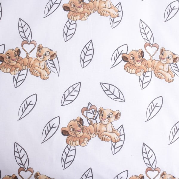 Világossárga pamut gyerek ágyneműhuzat babaágyhoz 100x135 cm Lion King "Best Friends" – Jerry Fabrics-image-4