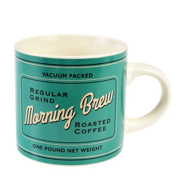 Krémszínű-türkiz kerámia bögre 350 ml Morning Brew – Rex London-image-2