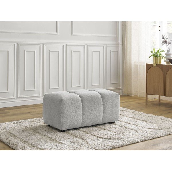 Világosszürke zsenília lábtartó Roxelane – Bobochic Paris-image-1