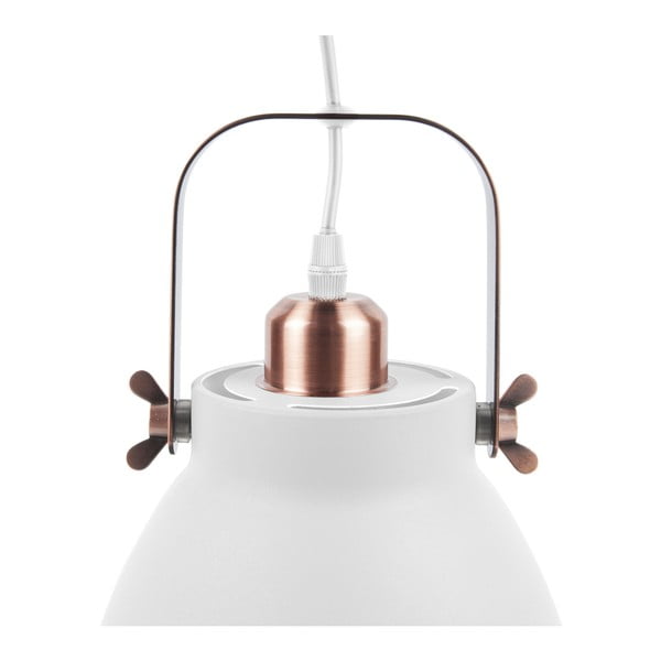 Mingle fehér függőlámpa réz színű részletekkel, ⌀ 26,5 cm - Leitmotiv-image-1
