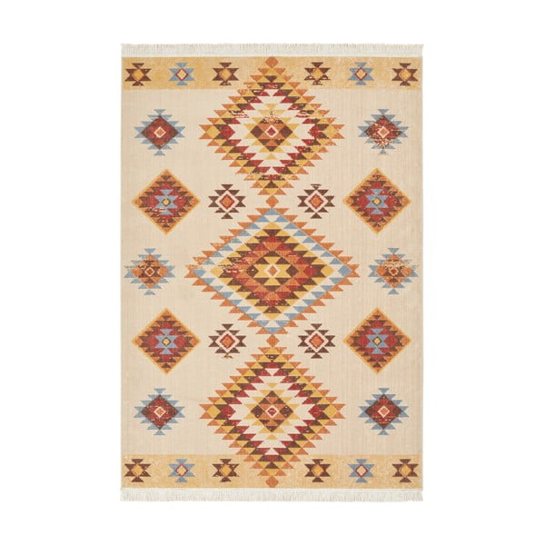 Narancssárga-bézs szőnyeg újrahasznosított pamuttal, 200 x 290 cm - Nouristan