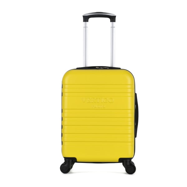 Mureo Valise Cabine sárga gurulós bőrönd, 34 l - VERTIGO