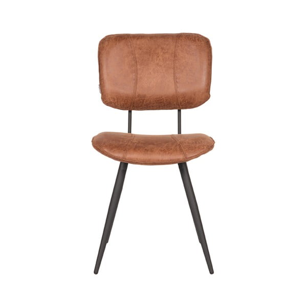 Konyakbarna bőr étkezőszék szett 2 db-os Fos – LABEL51-image-2