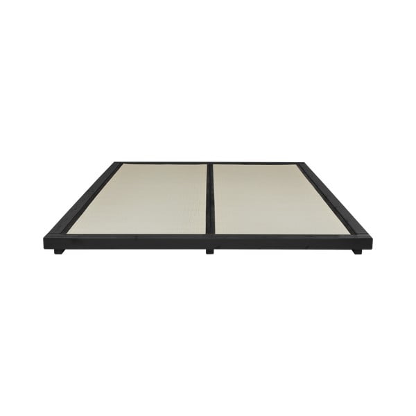 Dock Comfort Mat Black/Black borovi fenyőfa franciaágy matraccal és tatamival, 160 x 200 cm - Karup Design-image-4