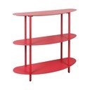 Piros fém polcos állvány 90x82x28 cm Cool Retro – Leitmotiv