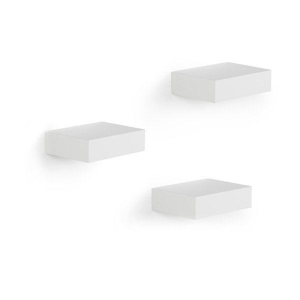 Fehér polc készlet 3 db-os 11 cm Showcase – Umbra