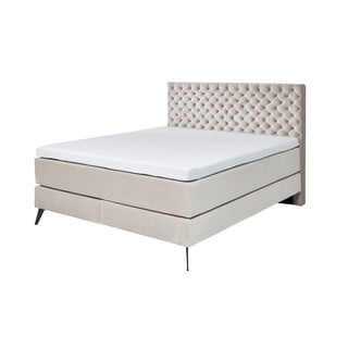 Bézs boxspring ágy 200x200 cm La Maison – Meise Möbel