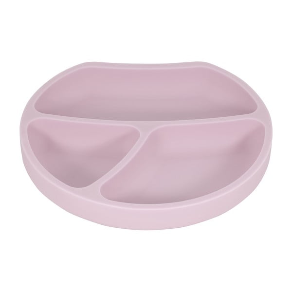Világos rózsaszín szilikon gyerek tányér 19x20,5 cm – Kindsgut-image-2