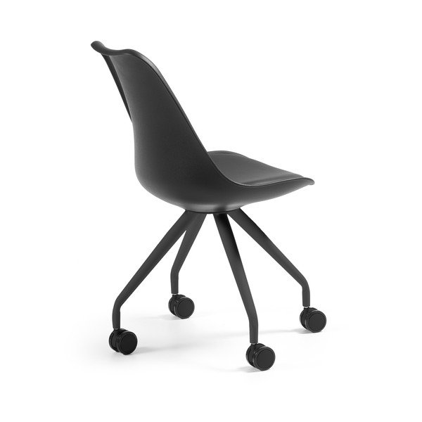 Lars fekete irodai szék - Kave Home-image-1