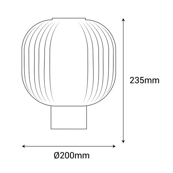 Garbo fekete asztali lámpa, magasság 23,5 cm - SULION-image-3