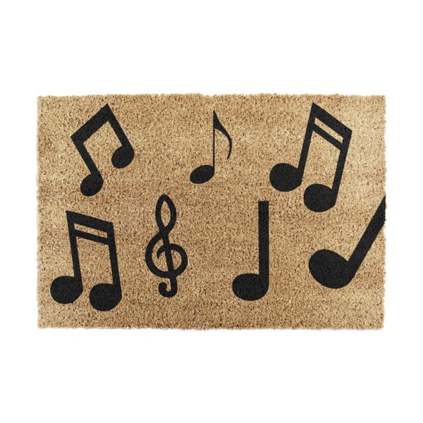 Kókuszrost lábtörlő 40x60 cm Music Notes – Artsy Doormats