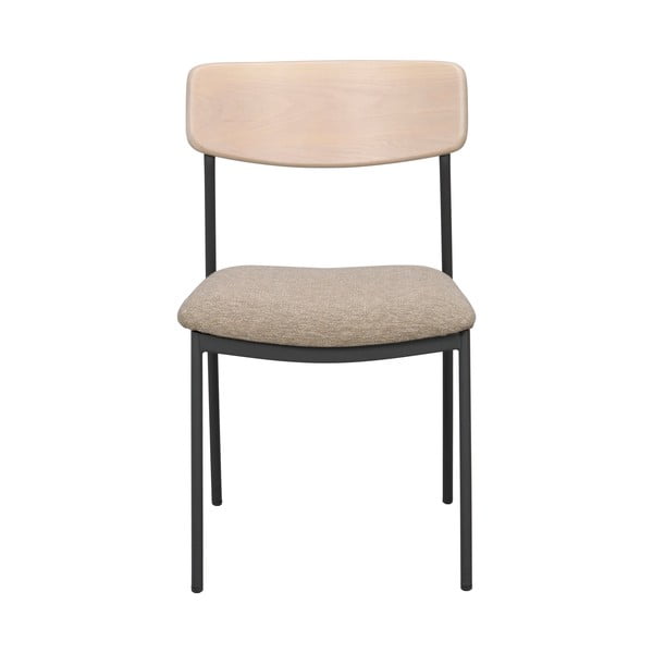 Bézs-natúr színű étkezőszék szett 2 db-os Maymont – Rowico-image-3