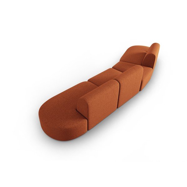 Narancssárga kanapé 412 cm Shane – Micadoni Home-image-3