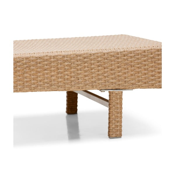 Portugal bézs mesterséges rattan kerti nyugágy, hosszúság 200 cm - Bonami Essentials-image-3