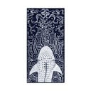 Sötétkék strandtörölköző 90x180 cm Shark – DecoKing