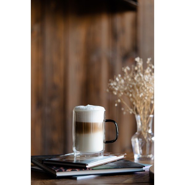 Üveg bögre szett 2 db-os 350 ml Carbon – Vialli Design-image-4