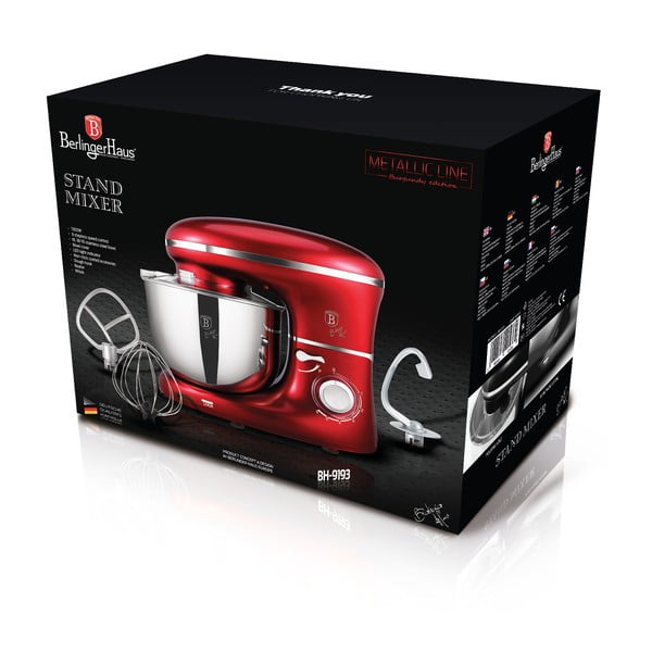 Piros konyhai robotgép Burgundy Metallic Line - BerlingerHaus-image-4