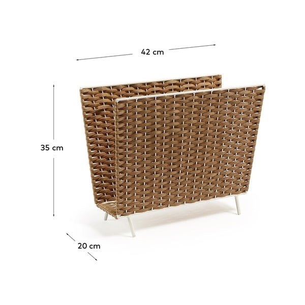 Műrattan újságtartó állvány Shibori – Kave Home-image-3