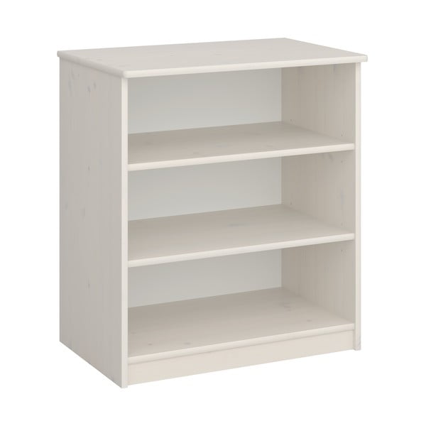 Fehér tömör borovi fenyő gyerek könyvespolc 64x72 cm Memphis - Tvilum-image-1