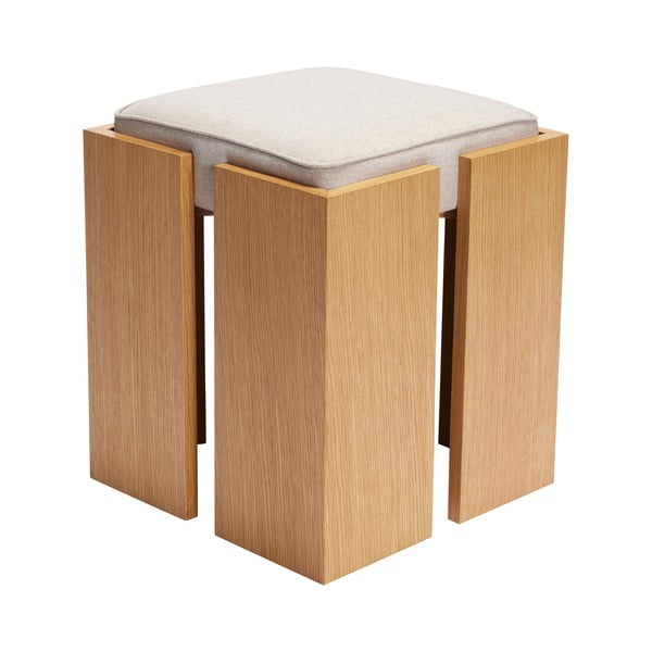 Natúr színű ülőke Forma – Hübsch-image-3