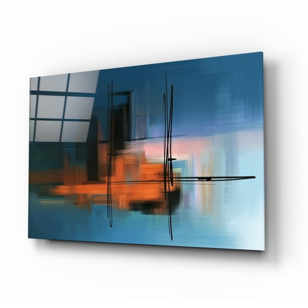 Abstract Silhouette üvegkép, 110 x 70 cm - Insigne