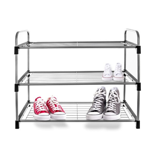 Ezüstszínű fém cipőtartó állvány – Orion-image-2