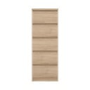 Natúr színű komód tölgyfa dekorral 40x111x50 cm Naia – Tvilum